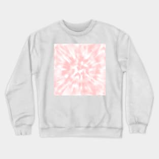 Peach Tie Dye, Coral Tie Dye Crewneck Sweatshirt